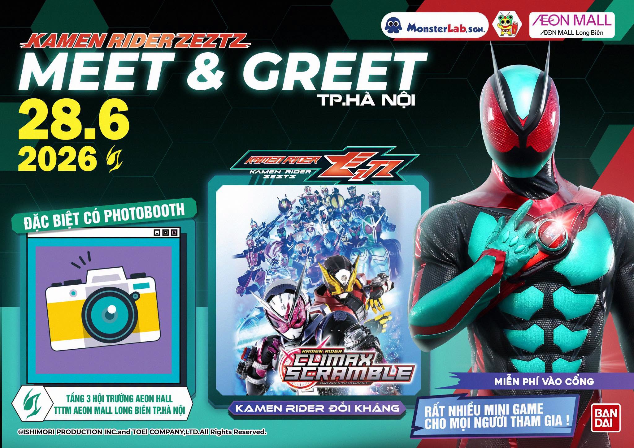 MEET & GREET KAMEN RIDER ZEZTZ – HÀ NỘI 2026